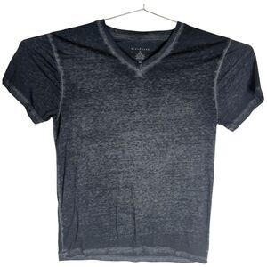 Wish Bone Men's Stretch Slim V-Neck‎ Short Sleeve Jersey T-Shirt Black Size XL